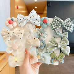 8pcs Girls Bow Knot Flower Hair Clip Hair Pin Hair Accessories