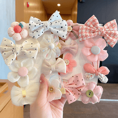 8pcs Girls Bow Knot Flower Hair Clip Hair Pin Hair Accessories