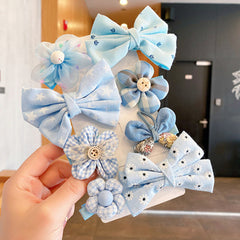 8pcs Girls Bow Knot Flower Hair Clip Hair Pin Hair Accessories