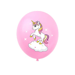 8pcs Unicorn Party Balloons Kids Cartoon Pony Latex Balloons