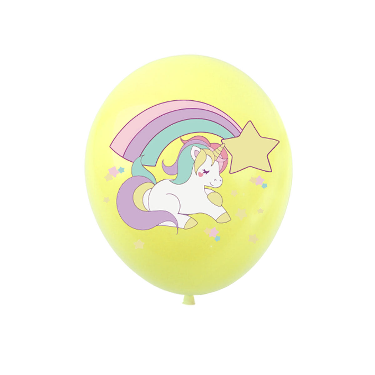 8pcs Unicorn Party Balloons Kids Cartoon Pony Latex Balloons