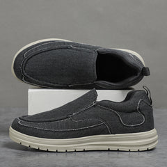 Men's Canvas Loafer Shoes Lightweight Slip On Casual Shoes