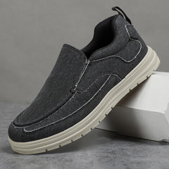 Men's Canvas Loafer Shoes Lightweight Slip On Casual Shoes