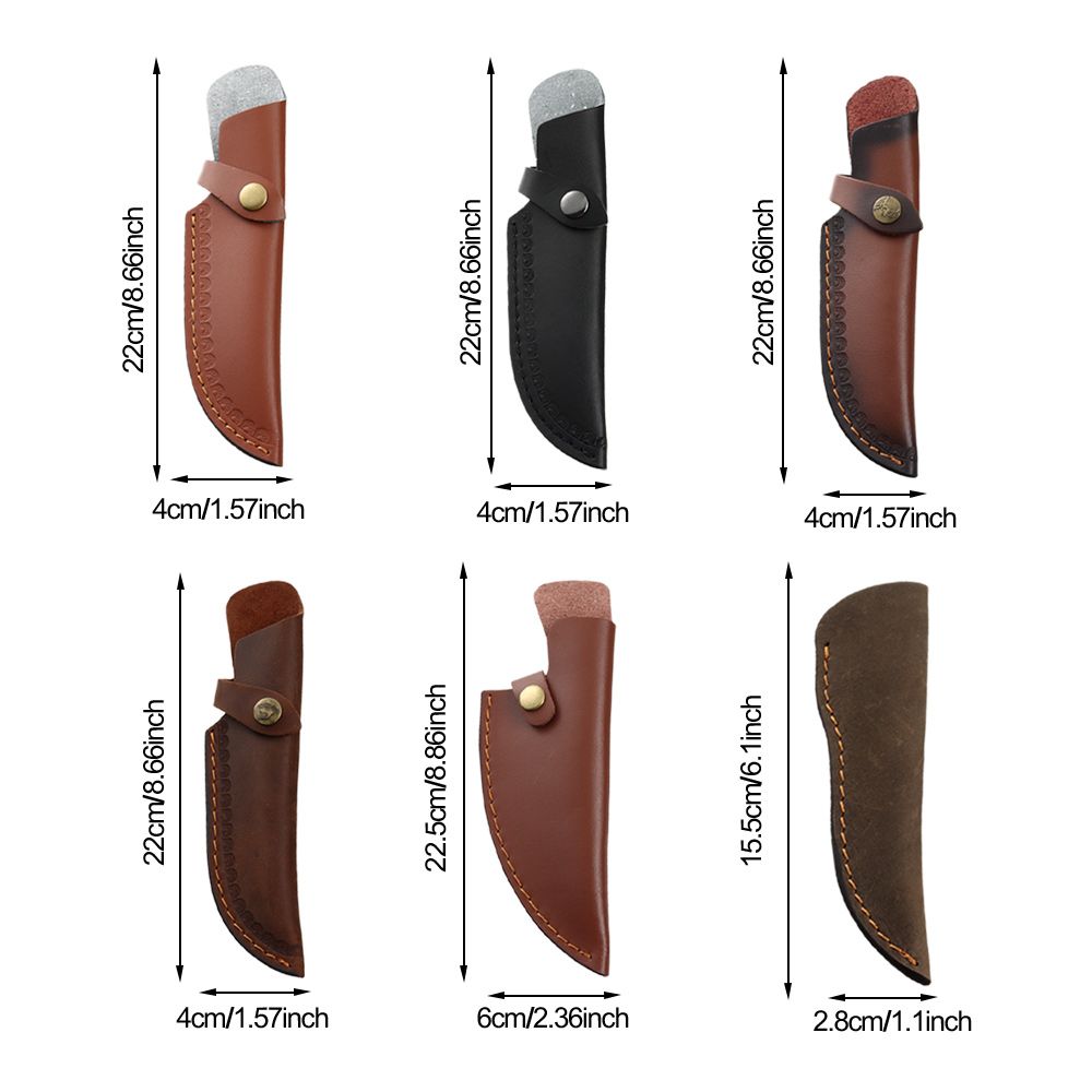 Leather Sheath with Waist Belt Buckle for Knife