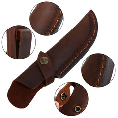 Leather Sheath with Waist Belt Buckle for Knife