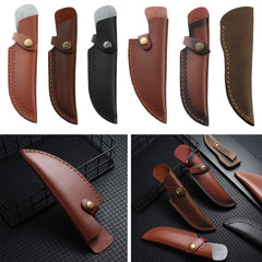 Leather Sheath with Waist Belt Buckle for Knife