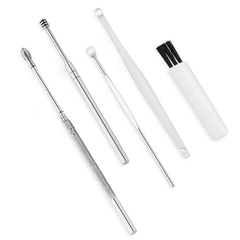 6pcs Stainless Steel Earwax Removal Tool Set with Case