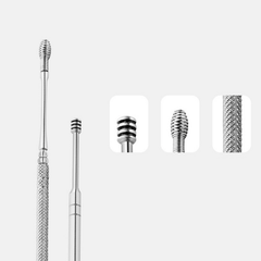 6pcs Stainless Steel Earwax Removal Tool Set with Case