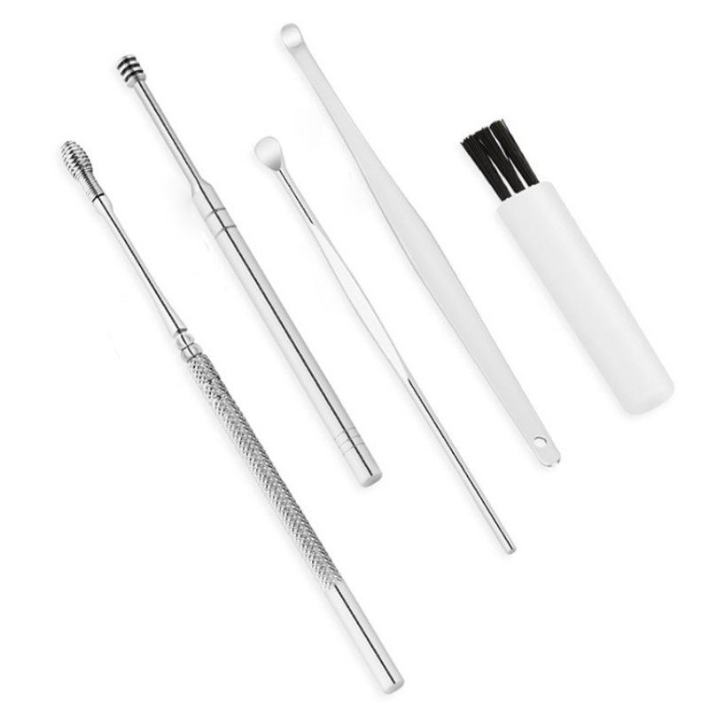 6pcs Stainless Steel Earwax Removal Tool Set with Case