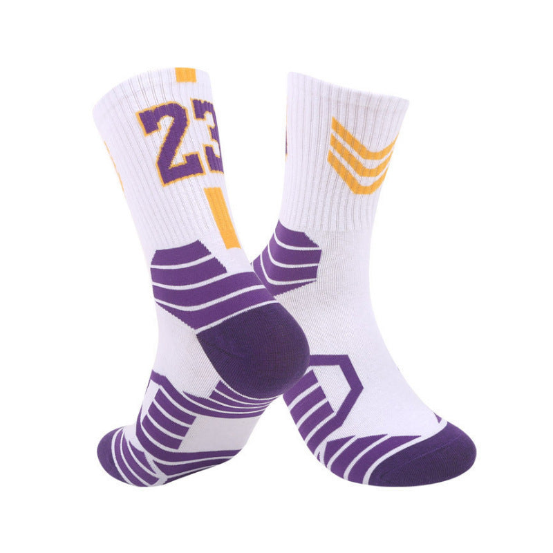 Outdoor Basketball Socks Moisture Wicking Crew Socks