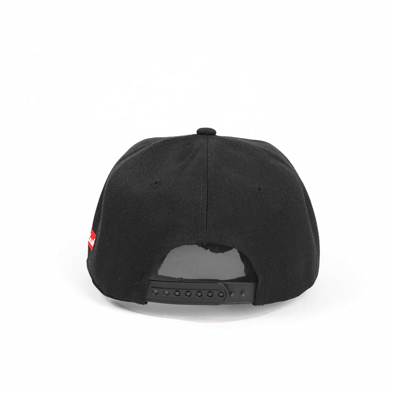 Letters Flat Brim Baseball Cap Men's Street Hip Hop Sun Hat