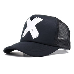 Baseball Cap Women Cap Hip Hop Snapback Hats For Men X Print Mesh Caps