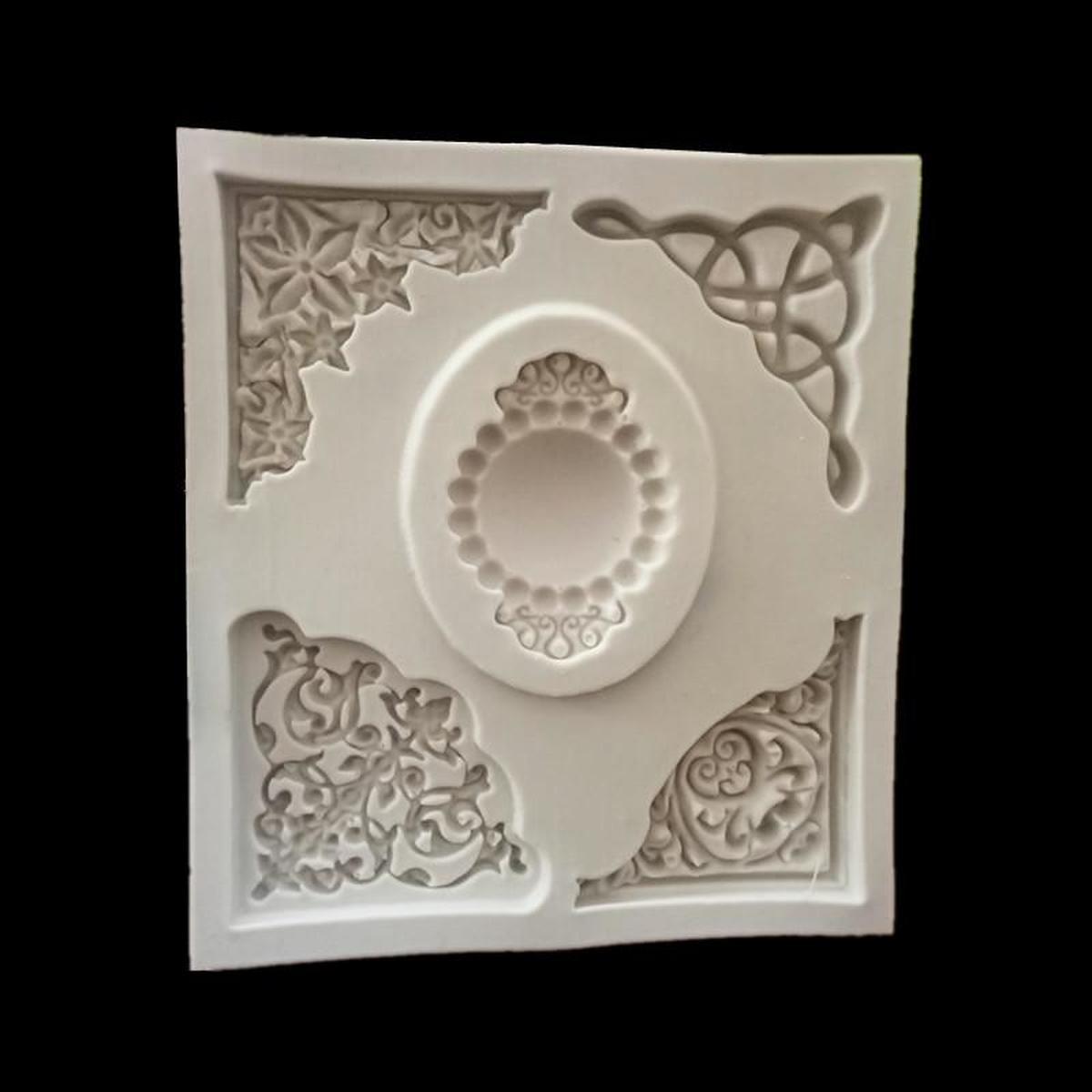 1pc Silicone Baking Mold Lace Embossing DIY Fondant Cake Mold