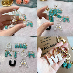 1Pcs Alphabet Resin Molds Mixed Style Silicone Casting For DIY Jewelry
