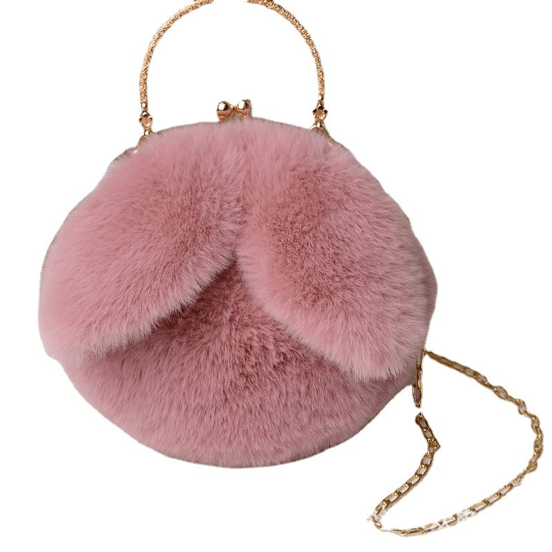 Plush Rabbit Shaped Handbag for Girls