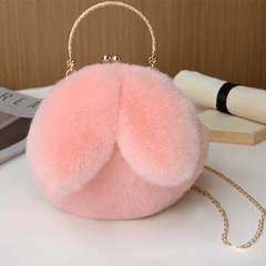 Plush Rabbit Shaped Handbag for Girls