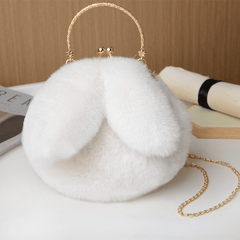 Plush Rabbit Shaped Handbag for Girls