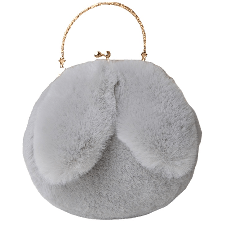 Plush Rabbit Shaped Handbag for Girls