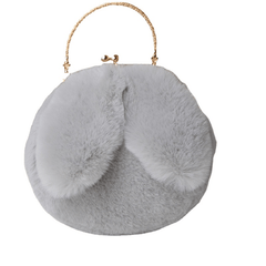 Plush Rabbit Shaped Handbag for Girls