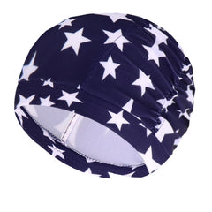 Flowers Printed High Elastic Swimming Cap for Men & Women
