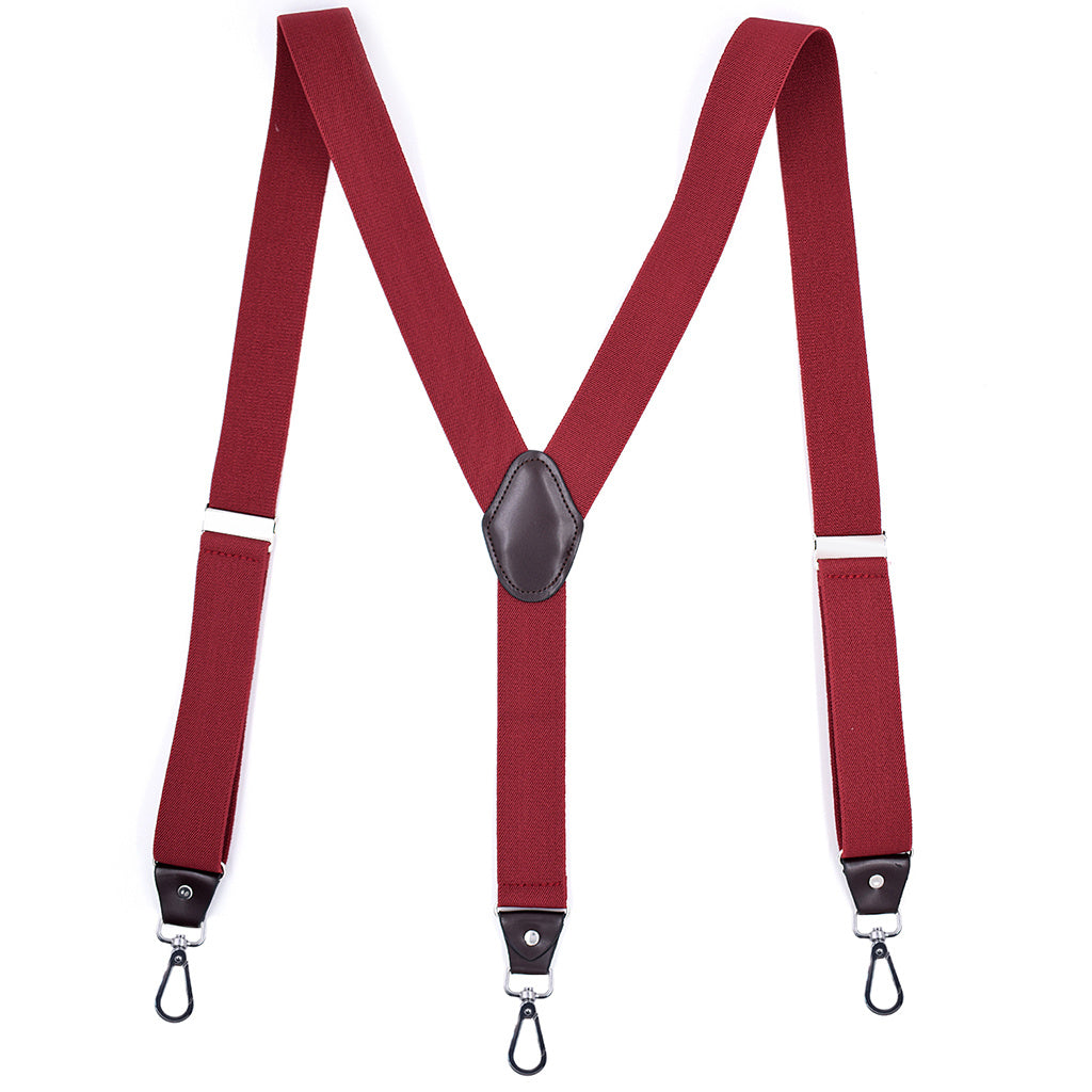Men's Heavy Duty Suspenders Adjustable Elastic Y Back
