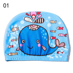 Kids Cartoon Animal Swimming Cap for Ages 3-12