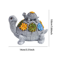 Resin Turtle Ash Tray with Lid Waterproof Art Crafts Gift