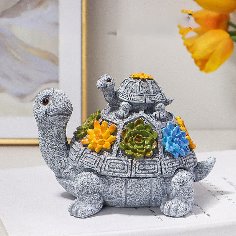 Resin Turtle Ash Tray with Lid Waterproof Art Crafts Gift