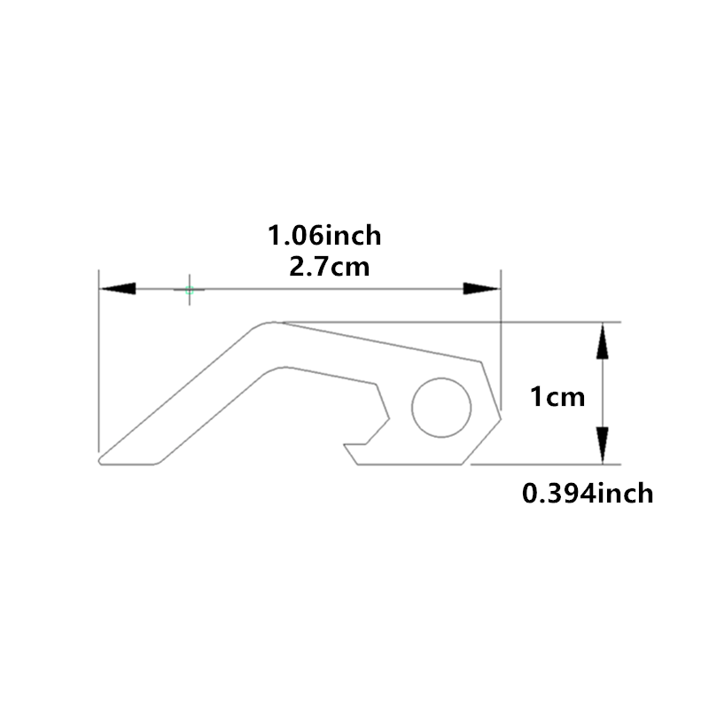 Stainless Steel Mini Bottle Opener Keychain for Camping