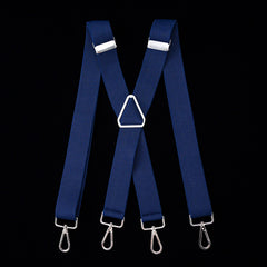 Men's Adjustable Elastic Suspenders Trouser Braces 38inch Wide X-back