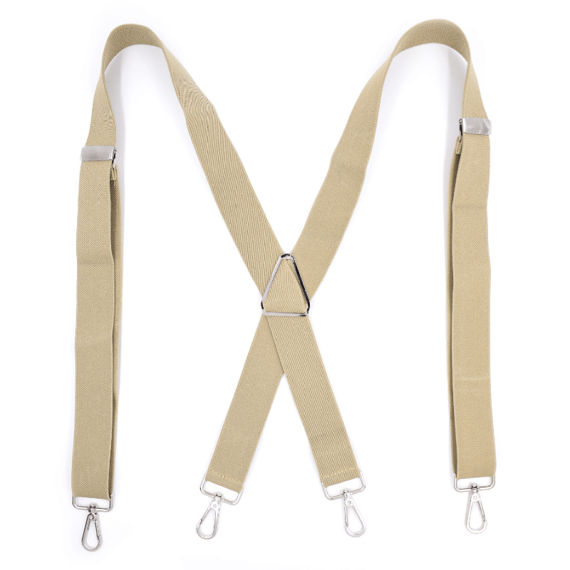 Men's Adjustable Elastic Suspenders Trouser Braces 38inch Wide X-back