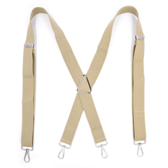 Men's Adjustable Elastic Suspenders Trouser Braces 38inch Wide X-back