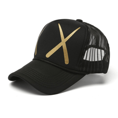 Hip Hop Mesh Baseball Cap Printed Breathable Cap For Outdoor Party