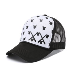 Hip Hop Mesh Baseball Cap Printed Breathable Cap For Outdoor Party