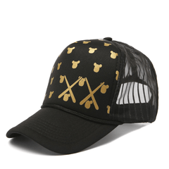 Hip Hop Mesh Baseball Cap Printed Breathable Cap For Outdoor Party