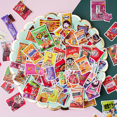 100pcs Pet Graffiti Stickers DIY Student Stationery