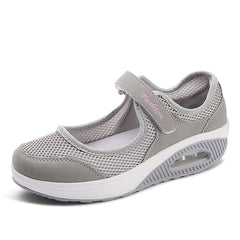Women's Air Cushion Mesh Sneakers Hook & Loop Sports Shoes