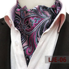 Men's Large Pattern Polyester Scarf 6x46inch