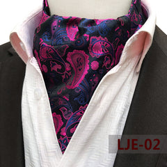 Men's Large Pattern Polyester Scarf 6x46inch