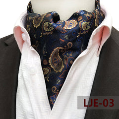 Men's Large Pattern Polyester Scarf 6x46inch