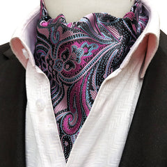 Men's Large Pattern Polyester Scarf 6x46inch