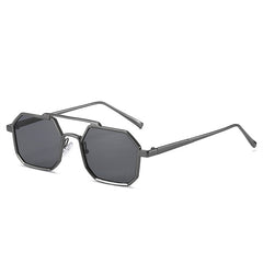 LeonLion Square Sunglasses Men's Glasses Metal Retro Eyewear