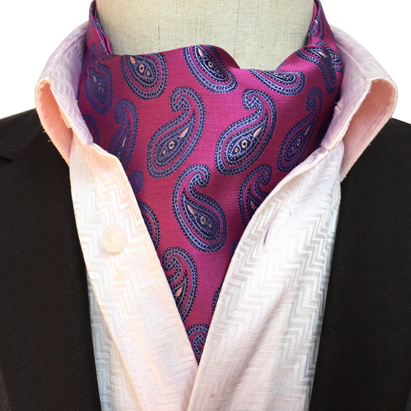Men's Jacquard Polyester Scarf 6x46inch 15 5x117cm