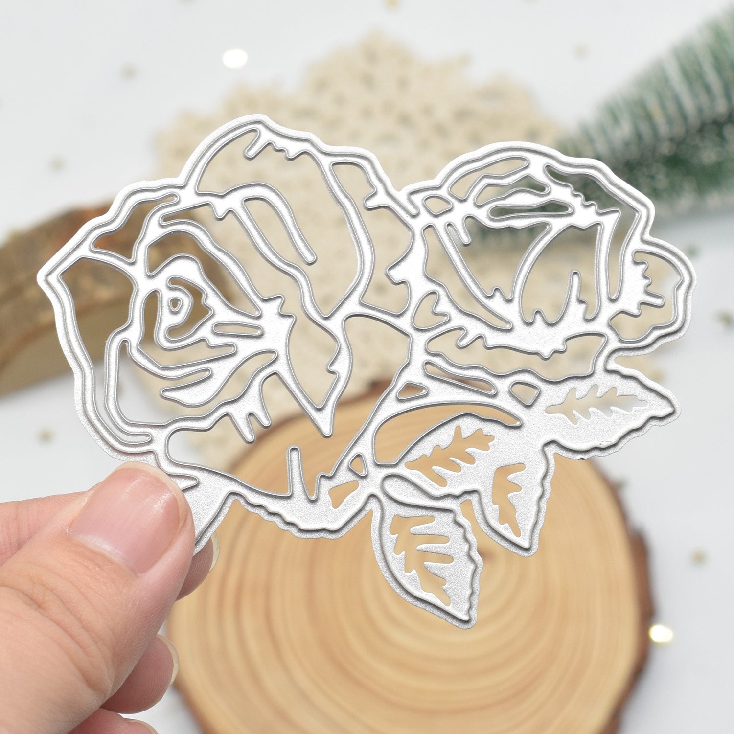 Rose Flower Metal Die Cutting Dies Stencil DIY Scrapbooking Embossing Album