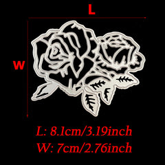 Rose Flower Metal Die Cutting Dies Stencil DIY Scrapbooking Embossing Album