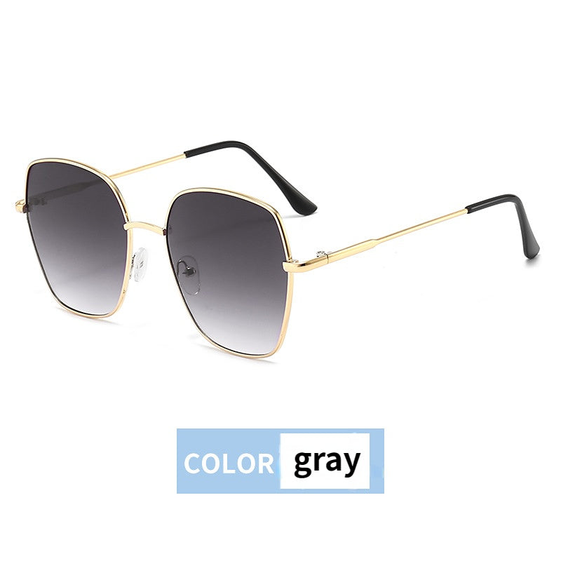 Oversize Polygon Sunglasses Gradient Lens UV Protection