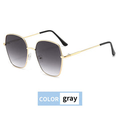 Oversize Polygon Sunglasses Gradient Lens UV Protection