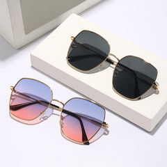 Oversize Polygon Sunglasses Gradient Lens UV Protection