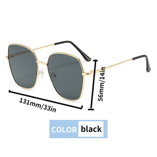 Oversize Polygon Sunglasses Gradient Lens UV Protection