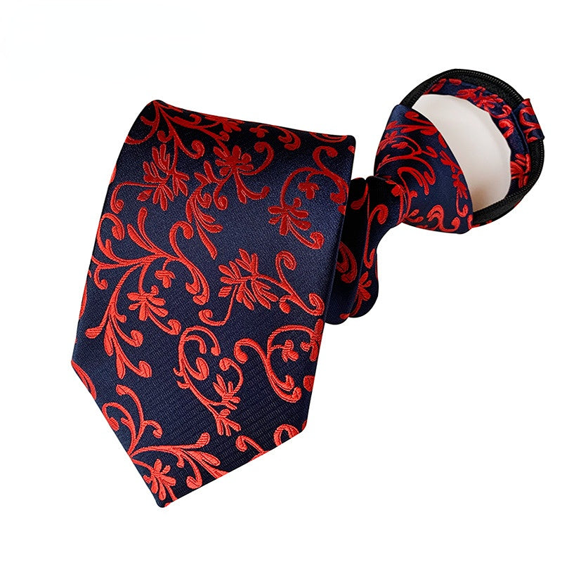 1pc Paisley Polyester Men's Zipper Tie 3 15inch